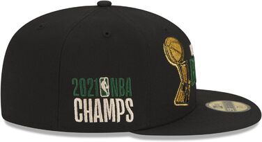 Кепка New Era 59Fifty з логотипом NBA Champions Milwaukee Bucks (1956-1957) - чорна