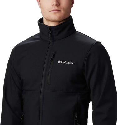 Чоловіча куртка-софтшелл Columbia Ascender з переднім молнією, чорна, розмір XL