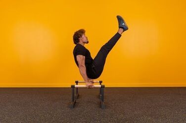 Паралети Gravity Fitness з дерев'яними ручками, середні бруси для каллістеніки, тренувань з вагою тіла, гімнастики, домашнього спортзалу та фітнесу