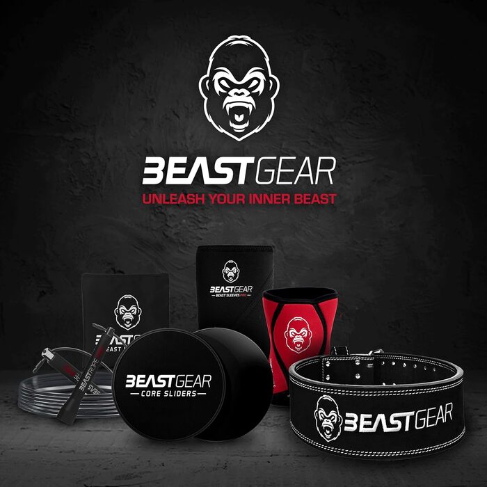 Пояс для пауерліфтингу Beast Gear PowerBelt, преміум, нубукова шкіра, 10 мм, 10,2 см, подвійна пряжка, XL, чорний