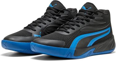 Кросівки баскетбольні PUMA Court Pro для чоловіків, біло-чорні (44.5 EU, Black Team Royal)