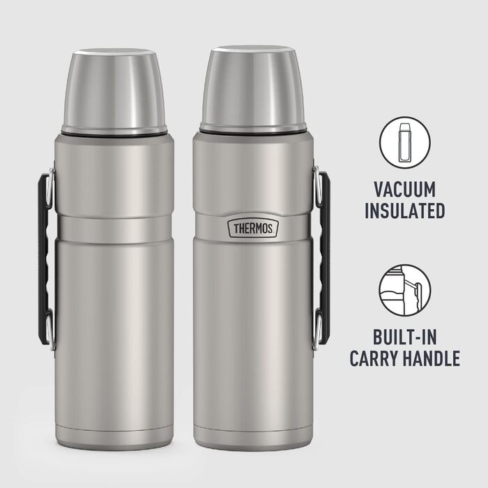 Термос THERMOS SK2020 Stainless King, вакуумна пляшка для напоїв, нержавіюча сталь