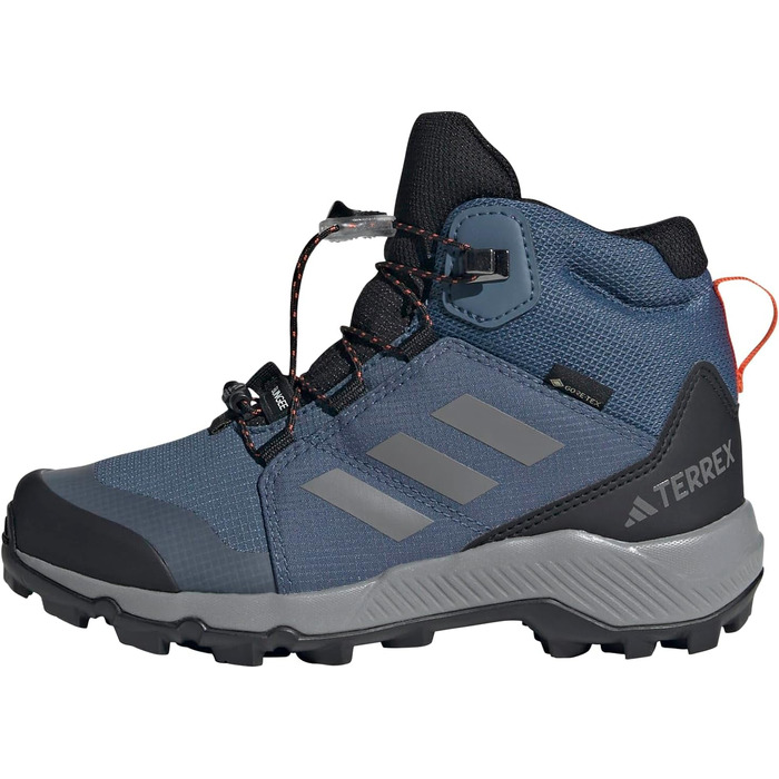 Дитячі трекінгові черевики Adidas Terrex Mid Gore-TEX, Wonder Steel Grey Three Semi Impact Orange, 31.5 EU