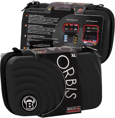 Чохол для дартсу BULL'S Orbis XL, чорний, футляр для дротиків