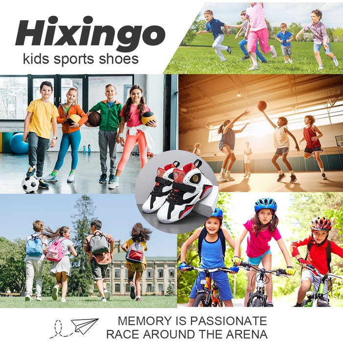 Дитячі баскетбольні кросівки: антиковзаючі, для хлопчиків та дівчаток, розміри 28-39 EU, червоно-білі