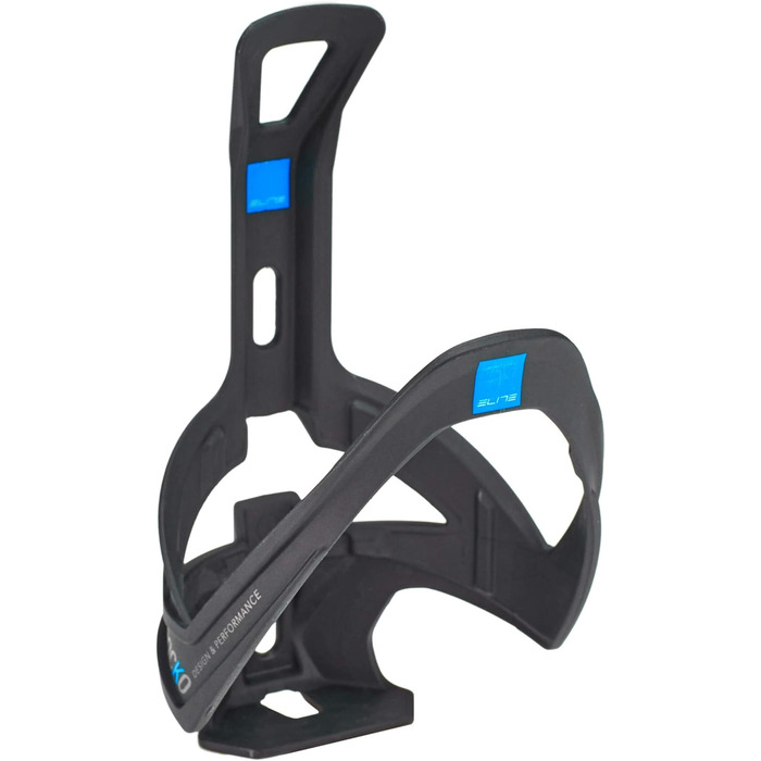 Фляготримач Elite Rocko Carbon для велосипеда, унісекс, чорний/синій, універсальний розмір