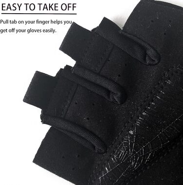 Рукавички для фітнесу eerkKing: дихаючі спортивні рукавички для занять у фітнес-клубі, їзди на велосипеді, йоги та танців (S, гелеві вставки, чорний)