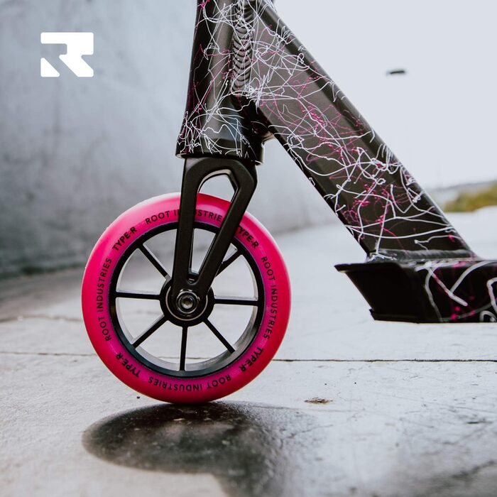 Трюковий самокат Root Industries Type R Pink Splatter, універсальний, для дорослих і підлітків