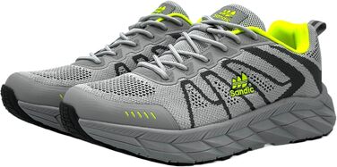 Легкі та дихаючі спортивні кросівки для чоловіків та жінок. Кросівки для бігу, сірі та зелені (38 EU)