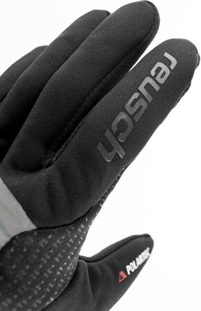 Універсальні спортивні рукавички Reusch Garhwal Hybrid Touch-TEC для чоловіків і жінок, сенсорні, для смартфона та планшета, сірі-чорні, розмір 10.5, для активного відпочинку