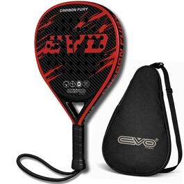 Ракетка для падел EVO Fitness Carbon – легка (350г), з м'яким EVA-керном для контролю, велика площа (525 см²) для дорослих
