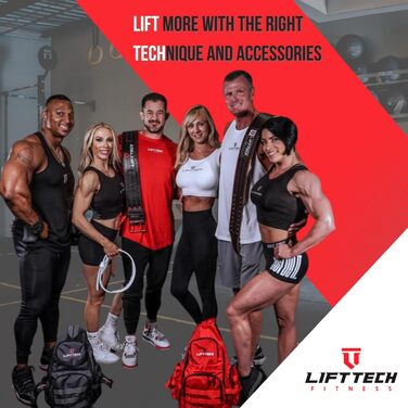 Шкіряний пояс для важкої атлетики Lift Tech Fitness 10,2 см, універсальний для жінок і чоловіків, для присідань, станового тягу, пауерліфтингу та силових тренувань