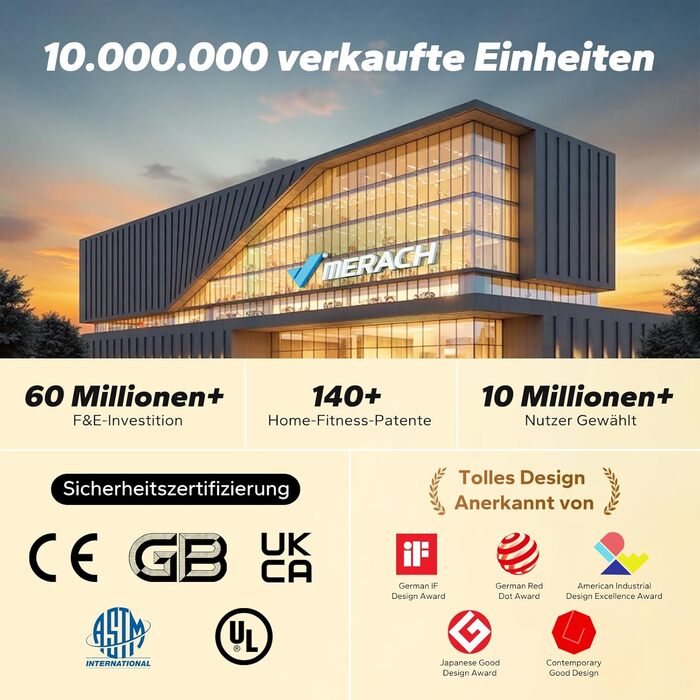 Гребний тренажер MERACH R15B2 для дому, складаний, з магнітним гальмом, тихий, з додатком, подовжені рейки, ручне регулювання