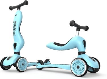 Highway Kick 1 Scoot & Ride 2-в-1 кікборд зі сидінням (блакитний, універсальний розмір)