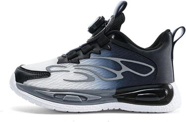 Дитячі спортивні кросівки для занять тенісом та бігом. Зручні сітчасті кросівки для хлопчиків. Сірий колір, розмір 32 EU