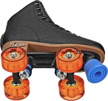 Дитячі роликові ковзани Pacer Comet Hightop чорного та срібного кольорів, з підсвічуванням коліс, розмір Youth 3