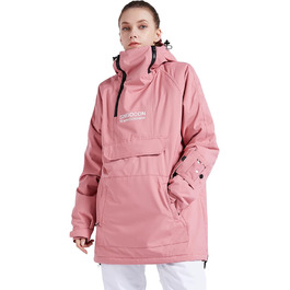 Жіночий гірськолижний костюм Bluemagic: тепла, вітронепроникна та дихаюча куртка Softshell для активного відпочинку (зелений, рожевий, XL)