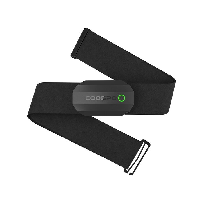 Пульсометр COOSPO H808S з нагрудним ременем ANT+/Bluetooth, HRM Premium, водонепроникний (IP67), сумісний з Polar, Wahoo, Garmin, Zwift, Strava