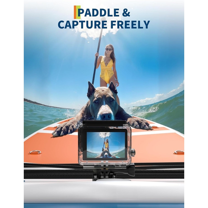 Надувне SUP дошка Stand Up Paddle Board 10.6ft з аксесуарами, антиковзаюче EVA покриття, легка сумка, насос, для підлітків та дорослих (Sunset Chevron)