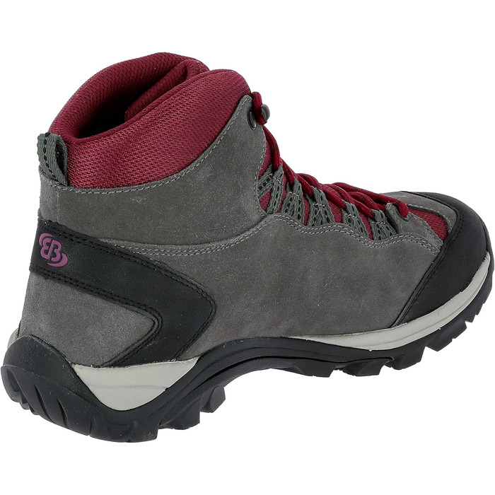 Черевики трекінгові Bruetting Mount Bona High, 37 EU, сірий/бордовий
