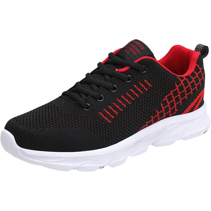 Чоловічі кросівки для бігу, тенісу, спорту та тренувань. Дихаючі, легкі, низькі кросівки для активного відпочинку (42 EU, Червоні)