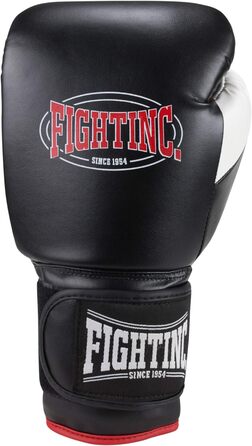 Боксерські рукавички Fightinc Legacy, шкіряні, 16 унцій, чорні/червоні, для боксу, кікбоксингу, муай-тай, MMA