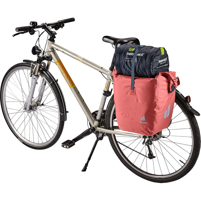 Велосипедна сумка Deuter Weybridge 25+5 л, водонепроникна, на задній багажник, колір Redwood
