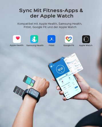 Ваги підлогові цифрові 8-в-1 Bluetooth Personenwaage: аналіз тіла, BMI, відсоток жиру, пульс, iOS/Android, до 180 кг