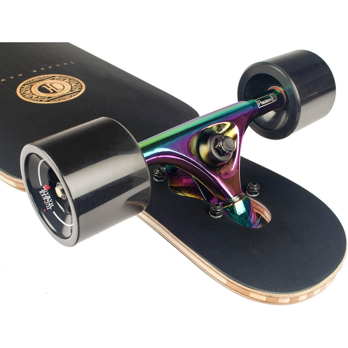 Лонгборд JUCKER HAWAII HOKU V2 Precision Flex 1 Neochrome — скейтборд із бамбука, клену та скловолокна, обмежена серія, 2 рівні жорсткості, лімітований дизайн