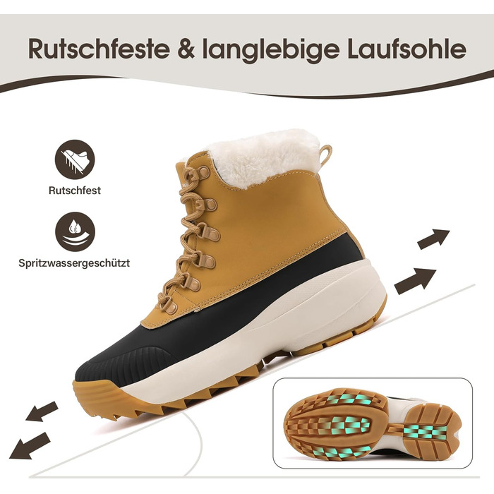 Зимові шкарпетки-черевики для жінок, водонепроникні, утеплені, зелені та коричневі, розмір 37-42