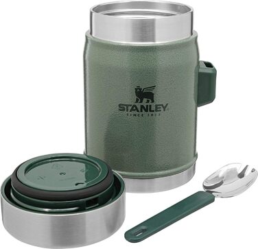 Термос Stanley Classic Legendary 1 л – зберігає тепло/холод 24 години та термоконтейнер для їжі з ложкою 400 мл