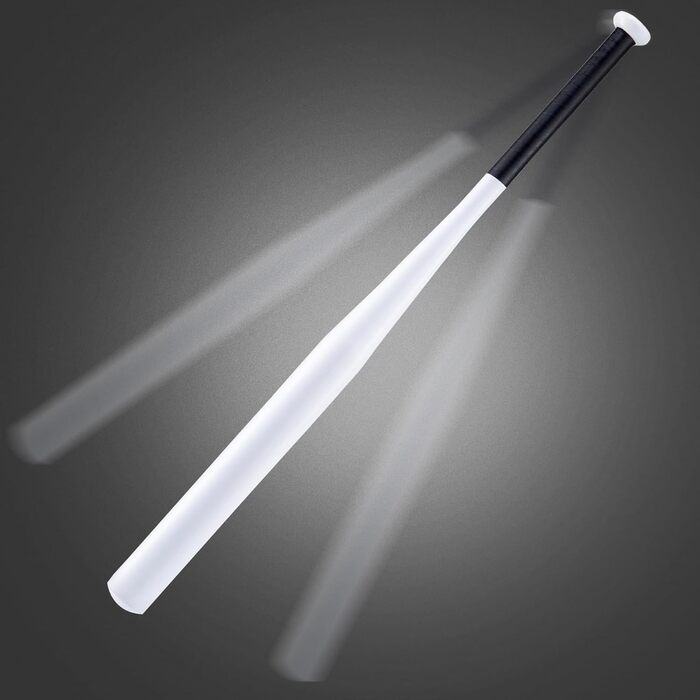 Сталевий бейсбольний бит - 82 см, з неслизькою ручкою для спорту, відпочинку та безпеки, міцний та довговічний для дорослих та підлітків (легована сталь 1030 г, білий)