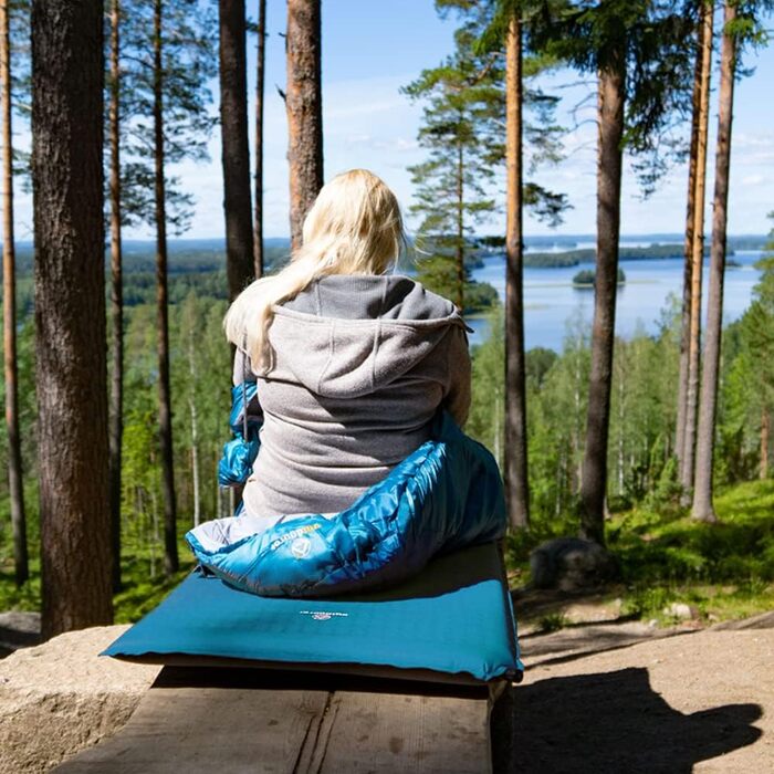 Саморозгортальний килимок для кемпінгу Outdoorer Trek Bed 3 in 1 - зручний та легкий, 5 см, зелений