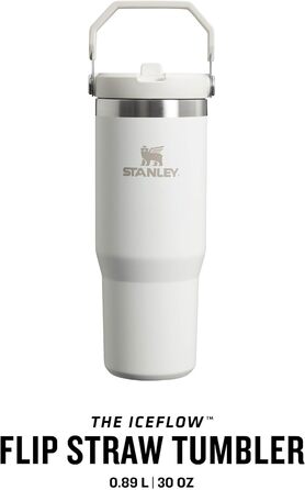 Термокружка Stanley Flip Straw 0.89 л з трубочкою, термос для води, спортивна пляшка, BPA Free, тримає холод 12+ годин, можна мити в посудомийці, Frost