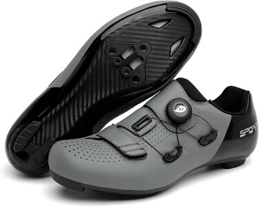 NGARY Велосипедні шкарпетки для чоловіків та жінок, для шосейних велосипедів, сумісні з Peloton, Look SPD SPD-SL Delta, білі (41 EU, Gray Grau)