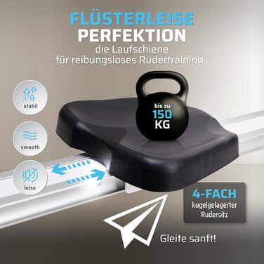 Гребний тренажер SportPlus для дому, складаний, з тихою магнітною системою опору, комп'ютер для тренувань, фітнес-обладнання для дому, Indoor гребний тренажер, сумісний з додатками