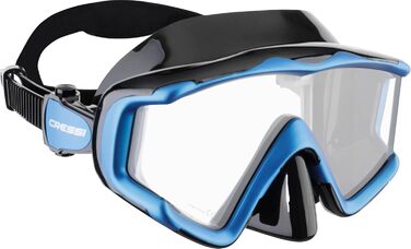 Маска для снорклінгу Cressi Liberty Triside & трубка Epsilon Dry - комплект для снорклінгу та дайвінгу, універсальний розмір, чорний/сапфіровий