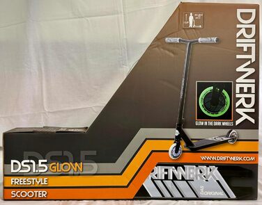 Трюковий самокат Driftwerk DS1.5 Glow in The Dark для дітей, світиться у темряві, фрістайл, міцна конструкція
