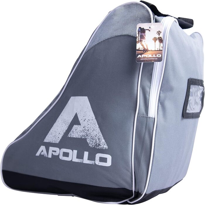 Сумка для роликів Apollo Skate Bag: сіра, для дітей та дорослих, для роликів, інлайнів та аксесуарів