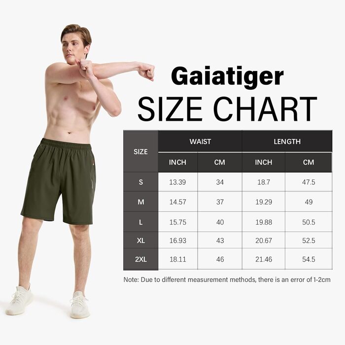 Шорти спортивні чоловічі Cimic для бігу та занять спортом, швидковисихаючі, дихаючі, легкі, з кишенею на блискавці (зелені, XXL)