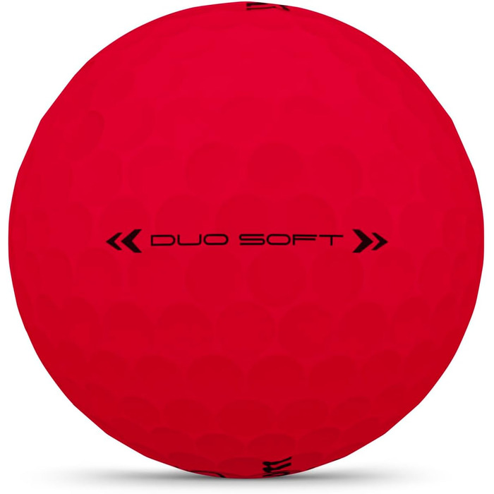 Гольф-м'ячі Wilson Duo Soft, білі/червоні