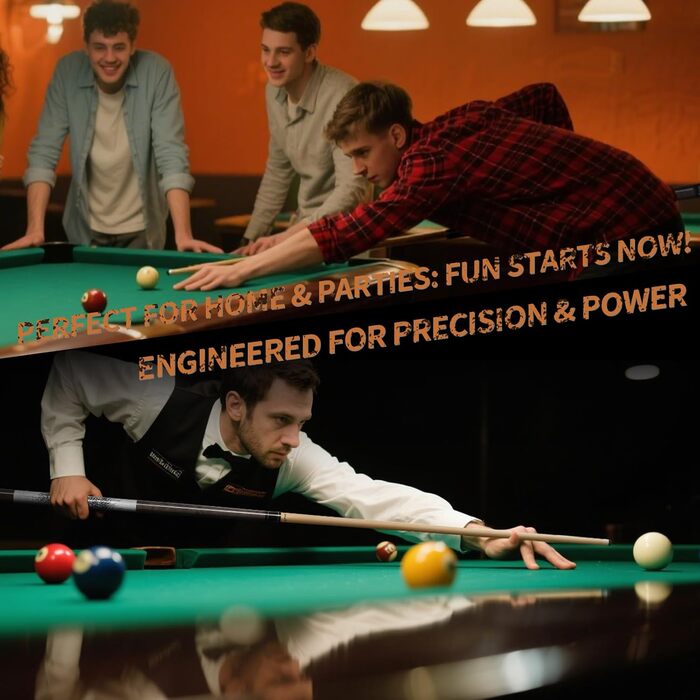 Професійний більярдний кий Kmise з низькою відволікаючою обшивкою, 147 см, канадське кленове дерево, 13 мм шкіряний наконечник, 3D протиковзкий хват, точний контроль для дорослих/початківців/професіоналів (Коричневий (510 г))