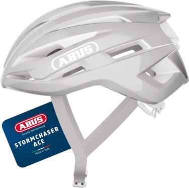 ABUS StormChaser ACE - Легкий шолом для шосе, гравійних велосипедів та циклокросу (Damen und Herren) - Сірий (Pure Grey) M (54-58 см)