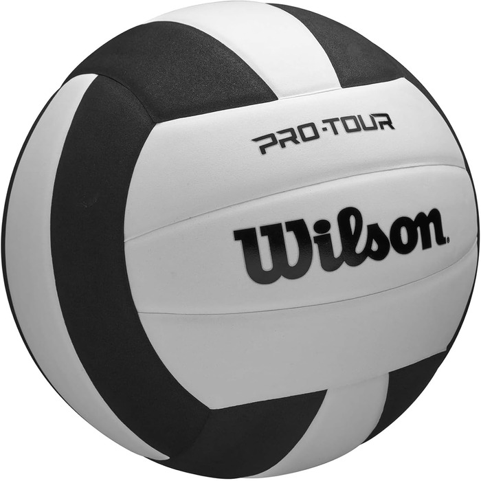 М'яч для волейболу Wilson Pro Tour (внутрішній), офіційний розмір, чорно-білий