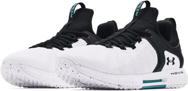 Кросівки чоловічі Under Armour HOVR Rise 2 для тренувань, білі/чорні, 40.5 EU