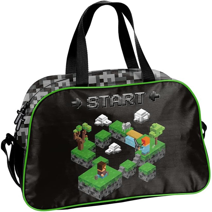 Спортивна сумка Goldkids для дітей (дівчаток та хлопчиків) з мотивом Pixel Game - сумка для плавання з посиленим дном, 40x25x15 см