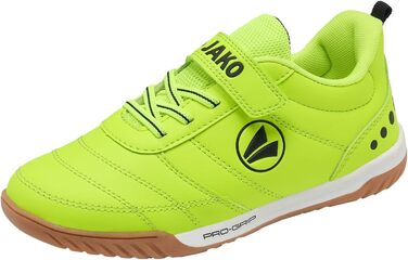Спортивне взуття JAKO для залу: дитячі кросівки для залу (34 EU, неоновий жовтий, чорний)