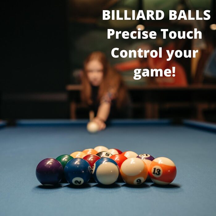 Професійна коробка для більярдних куль, стандартного розміру, повний набір американських більярдних куль (16 кульок), 57,2 мм