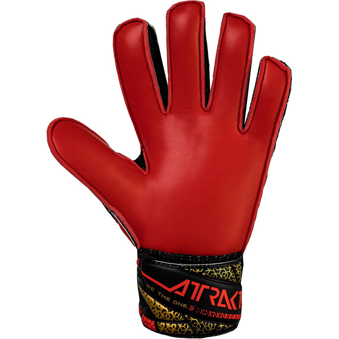 Воротарські рукавички Reusch Attrakt Solid Junior - дитячі, для футболу, чорно-золоті, розмір 7