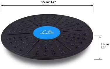 CampTeck U7258: Дошка для балансу та рівноваги, Wobble Board, чорна